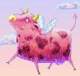 Pink Cow by Iryna Bodnaruk
